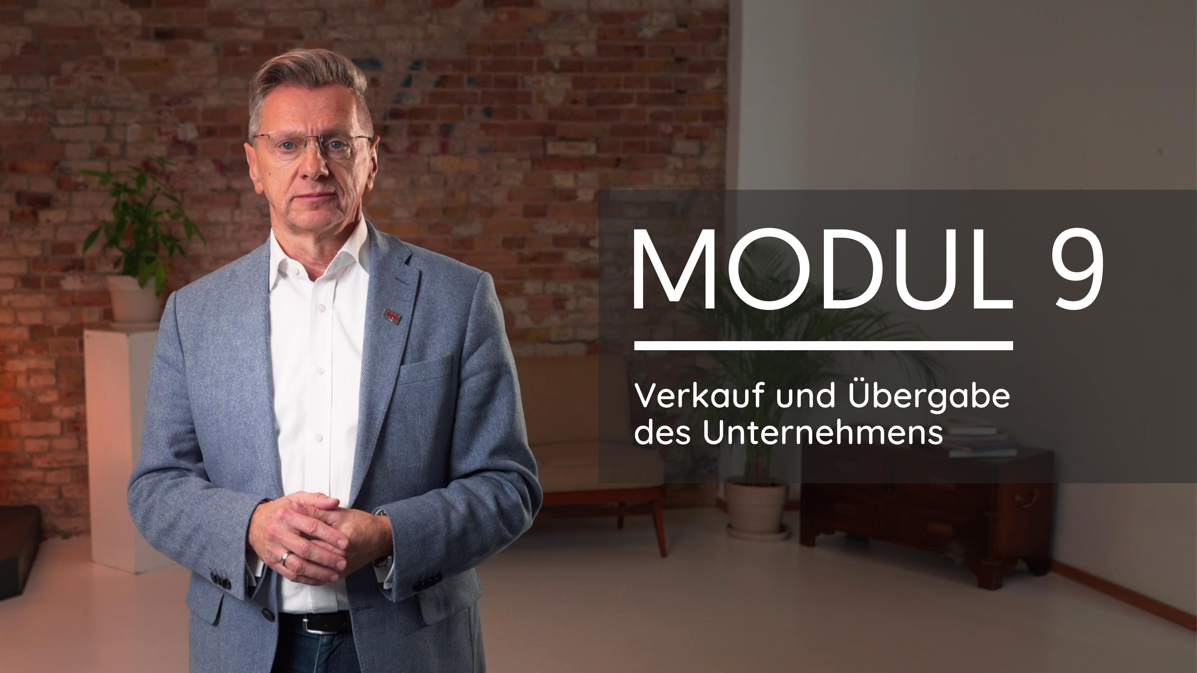 Modul 9 - Verkauf und Übergabe des Unternehmens